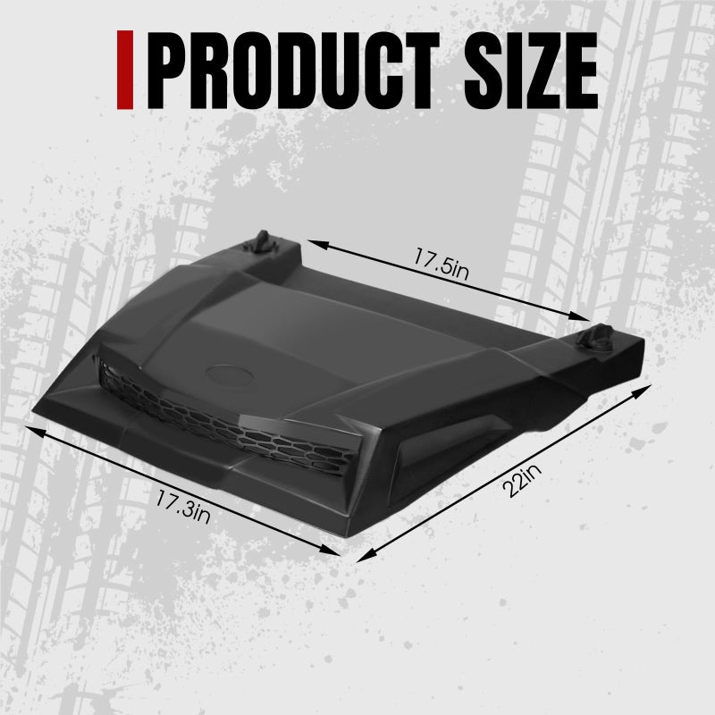 A & UTV PRO Turbo Hood Scoop for 2014-2018 Polaris RZR XP 1000, 2016-2018 RZR XP Turbo, 2013-2020 Polaris RZR 900 Replacement Accessories, Replace OEM # 2881467 - Image 5